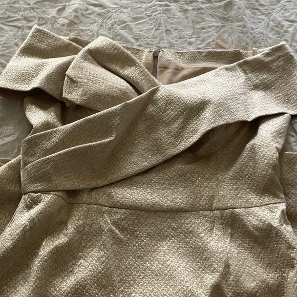 TERI JON Gown size 12 brand new with tags color GOLD - Picture 11 of 12